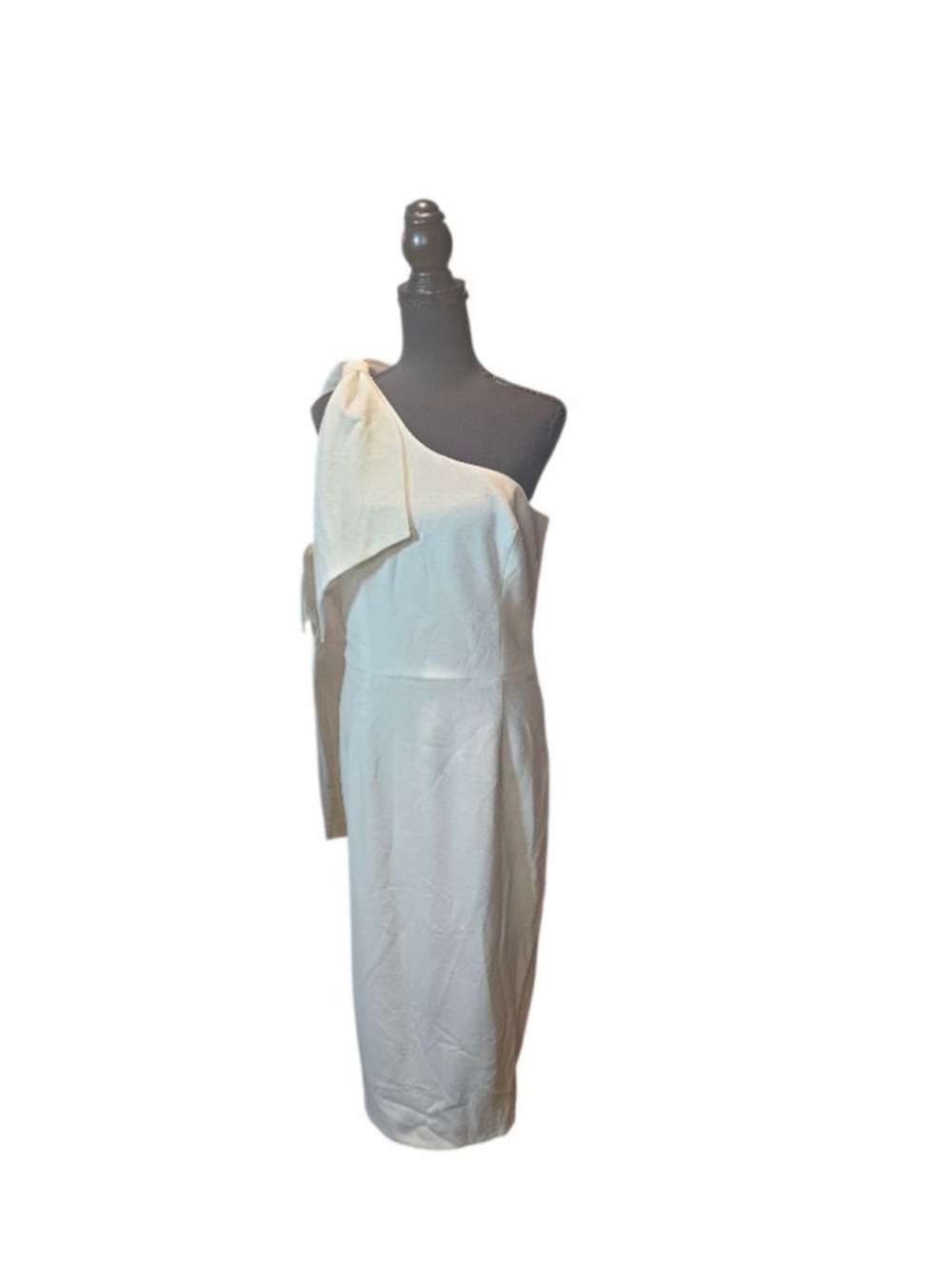 DRESS THE POPULATION White One Shoulder Dress XXL - Picture 3 of 9